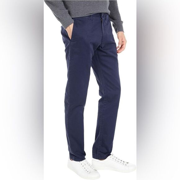 J. Crew Men's Navy Blue Broken In Chino Pants - Size 33x32 - Picture 2 of 12